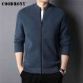 COODRONY Brand Autumn Winter Thick Warm Turtleneck Cardigan Men Clothing New Arrival Soft Knitwear Sweater Coat Jacket Man C2138