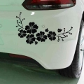 Flower Blossom Car Decal Sticker Auto Truck Bumper Door Window Decor Car-styling Vinyl Stickers Water-resistant High Stickiness