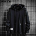 Single Road Mens Hoodies Men 2021 Techwear Sweatshirt Oversized Japanese Streetwear Harajuku Hip Hop Black Hoodie Men Plus Size|