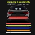 5pcs Car Reflectante Reflector Sticker Car Body Trunk Exterior Reflective Tape Reflex Exterior Warning Stickers Auto Accessories