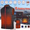 Lightweight Electric Heating Vest Warmer Sleeveless Garment Thermal Clothing USB Heating Jacket Man Woman Winter Outdoor Warm|Ve