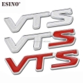 New Car Styling 3D Metal Chrome Zinc Alloy Emblem Badge Sticker Decal Fender Emblem Auto Accessory for VTS C2 C4 C5 C Qurate|Car