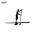 QYPF 12.5*8.1CM Interesting Outdoors Exploring Paddling Canoe Decor Car Sticker Vinyl Extreme Sport Accessories C16 1169|Car Sti