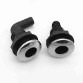 Plastic Thru Hull Bilge Fitting With Stainless Steel Rim Bilge Pump Aerator Hose Boat Marine Yacht Accessories - Marine Hardware