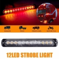 Vehemo truck led 24v trailer lights trailerlight marker side warning warn signal lights ambe red Strobe light Truck accessories|