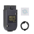 Vcds For Vag Com 22.3 21.9 Obd2 Scanner Hex V2 Usb Interface For Vw Audi Skoda Seat Unlimited Vins Polish/english Atmega162 - Di