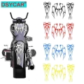 Dsycar 1set Motorcycle Flame Stickers, Gas Tank Fender Decal Universal Fits All Motorcycle - Decals & Stickers - Officematic