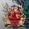 Car Stickers Auto Decal Red Demon Window Devil Bumper Vinyl Fuel Tank Motorcycle Laptop Styling Sunscreen Waterproof|Car Stick