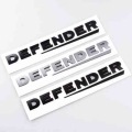 1x 3d Black Gray Abs Lettering Badge Emblem 90 110 Tailgate Sticker Defender Trunk Decal Car Logo - Car Stickers - Officematics.