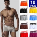 10Pcs/Lot Gay Sexy Underwear Men Boxershorts Men Modal Boxer Men Trunks Breathable Boxer Shorts Underpants Boxer Homme Hombre|Bo
