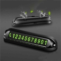 2 In 1 Function Luminous Car Temporary Parking Card Car Air Freshener Phone Number Plate Car Sticker Aromatherapy Accessories -
