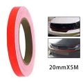 PVC Waterproof Car Sticker Red Lining Reflective Film Decal Strip Vinyl Wrap Red Exterior Accessories Decorative Stickers|Car St