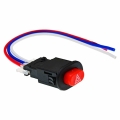 3 Wire Motorcycle Double Flash Switch Hazard Light Switch Button Flash Warning Scooter Electric Vehicle Emergency Signal Lamp|Mo