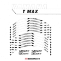 12 Strips Motorcycle Reflective decals Wheels Moto Rim Stickers decoration Styling protection rim sticker For YAMAHA T MAX|Decal
