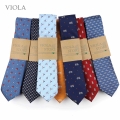 Cartoon Umbrella Plane Bunny Bicycle Jacquard NeckTie 6cm Polyester Men Tie Business Tuxedo Banquet Dinner Gift Accessory|Men