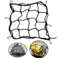 Motorcycle Universal Luggage Net Bike 6 Hooks Hold Down Fuel Tank Motorbike Helmet Mesh Web Bungee Black Cargo Net Car Styling -