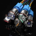 19mm 22mm Led Metal Rotary Push Button Brass Latching 2 3 Position Switch Press Button Rotary 2no 2nc Rotate Button Rotation - S
