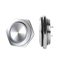 16mm Metal Button Switch 2pin High/flat Head Ultra-short Self-resetting Waterproof Point Protrusion - Switches - Officematics.co