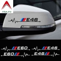 Aliauto 2 X Car Rearview Mirror Sticker & Decal Accessories for BMW E30 E34 E36 E39 E46 E60 E61 E87 E90 E83 F10 F20 F21 F30