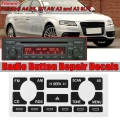 As / Tp Car Multimedia Radio Stereo Worn Peeling Button Repair Decals Stickers For Audi A4 B6 B7/ A6/ A2 A3 8l/p Fix Ugly Button