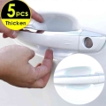 5PCS thicken car door sticker transparent handle protection film Prevent scratches car decoration protective stickers on the car