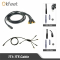 Okfeet e bike JULET 1T4 1T5 Waterproof Cable Controller Light Ebrake Throttle Display Ebike Cable Conversion Accessories|Electri