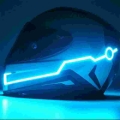 Cycling Motorcycle Helmet LED cold light Flashing light Reflective Luminous Sticker Strip Modified Waterproof Decoration|Helmets