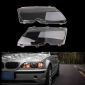 Hot New 2 Pcs Auto Car Headlight Lenses Replacement Left & Right Headlamp Protective Shell Cover For Bmw E46 4