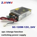 Ups Switching Power Supply 120w 12v 24v With Ups/ Charge Function Ac 110/220v To Dc 12v 24vdc Battery Charger Sc-120w-12v 24v -