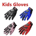 Kids Summer Full Finger Motorcycle Gloves Child Moto Luvas Motocross Leather Motorbike Guantes Children Racing Glove|Gloves| -