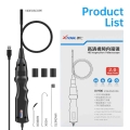 8.5mm XTOOL XV100 HD Flexible Snake Inspection Videoscope for XTOOL PAD tablet 1080P IP67 Waterproof 8 LEDs adjustable Endoscope