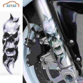 2pcs/pair Universal Motorcycle Front Fork Skull Decals Graphic Stickers For Motorcycle Car Stickers - Decals & Stickers - Of