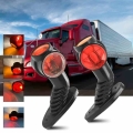 Fuleem 2PCS 3 Side Trailer LED Side Marker Lighting Outline Marker Truck Light Van LED Lights 24V Waterproof|Truck Light System|