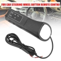 Auto Steering Wheel Remote Control Buttons Universal Car Steering Wheel Controller Music Wireless Dvd Navigation - Remote Contro