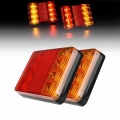 1PC 12V Waterproof Durable Car Truck 8LED Rear Tail Light Warning Brake Lights Rear Lamp For Trailer Caravans Boats Truck Light|