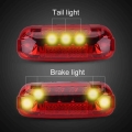 36V/48V E bike LED Taillight Indicator Brake Light Electric Bicycle Scooters Brake Indicator LED Rear Tail Light Warning Lamp|El