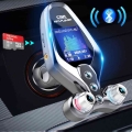 Wireless Fm Transmiter Bluetooth 5.0 Handsfree Aux Fm Radio Qc3.0 Usb Fast Car Charger Cars Usb Mp3 Player Support 128g Tf Music