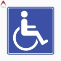 Aliauto Reflective Personality Decal Sign Disability Disabled Sunscreen Waterproof Car Sticker Decoration Accessories,11cm*11cm