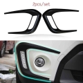 For Vitara Foglight Lamp Frame Trim Head Front Grill Abs Gloss Black Sticker Car-styling Accessories 2016-2020 - Car Stickers -