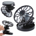 Clip On Solar Cell Fan Sun Power Energy Panel Cooling Camping Blower summer Outdoor solar fan round bottom clip type Tools|Bike