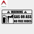 Aliauto Creative Warning Car Sticker Gas or Ass Accessories Vinyl Decal for Motorcycles Passat B5 Porsche Mazda 6 Kia,15cm*7cm|C