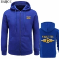 Nuevas sudaderas con capucha para hombre Fashion Vault -Tec logo Gaming Video Game Fallout print Ropa informal Sudaderas con cap