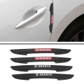 4pcs Car Carbon Fiber Crash Protection Stickers For Toyota Corolla E150 E120 Land Cruiser 200 Camry 40 55 Rav4 2020 Accessories