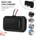 Dual Usb Car Charger Socket Usb Charger Adapter 4.8a 3.1a 12v/24v Car Usb Splitter Outlet Power Adapter For Camper Truck Boat Rv