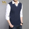 Mens Sweaters Autumn Winter Jacket Men Warm Pullovers Sleeveless O Neck Knitted Vest Femme Elegant Casual Sweater Vests|Pullover
