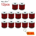 XLJOY 12x Oil Filters For Suzuki DRZ 400 400E 400S 400SM LTZ400 LTR450 LTZ 400 LTR 450 QUADRACER ATV Dirt Motor Bike|Oil Filters