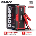 Gooloo 2000a Auto Jump Starter 12v External Car Powerbank Automatic Motorcyle Battey Booster 19700mah Portable Vehicle Powerbank