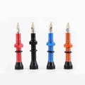 Zezzo® 2PCS 40MM Bicycle Alloy Valve core F/V Presta Tubeless Tire Valve Road Bike MTB Nipple W/Tool Alloy Valve Cap|Valve| -