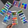 Laser Rainbow Motorcycle Side Strip Fender Body Bike Helmet Sticker Car Decal Waterproof For Ktm Yamaha Kawasaki Suzuki Honda -