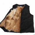 2020 Casual Solid Winter Real sheep fur Short jacket Men shearling vest fur male plus size inter mens Cashmere coat travel vest|